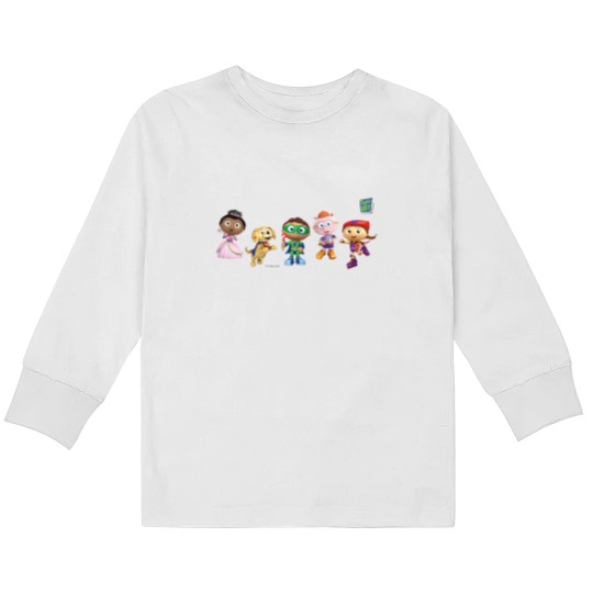Discover Super WHY! Super Readers Group Baby Blankets Kids Long Sleeve T Shirts