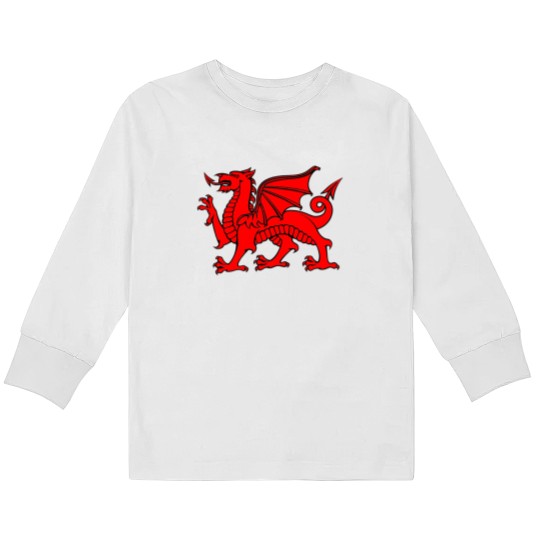 Discover Red Dragon Kids Long Sleeve T Shirts