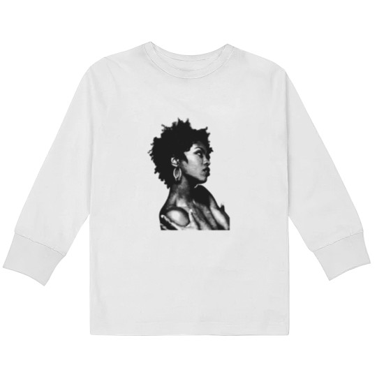 Discover Lauryn Hill || Vintage Halftone-Style || Fan Art Design| - Lauryn Hill - Kids Long Sleeve T Shirts