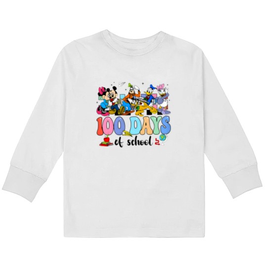 Discover 100th Day of School Kids Long Sleeve T Shirts for Teachers, 100 Days Teacher Kids Long Sleeve T Shirts