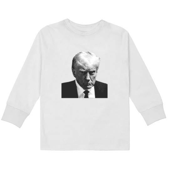 Discover Unisex Ultra Cotton Trump's Mugshot Kids Long Sleeve T Shirts