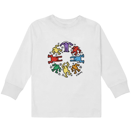 Discover New Vintage Keith Haring Kids Long Sleeve T Shirts Size USA
