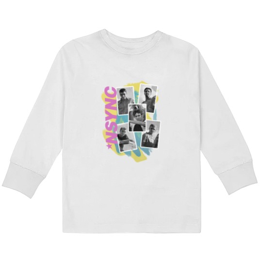 Discover Vintage NSYNC Kids Black Long Sleeve T-Shirts
