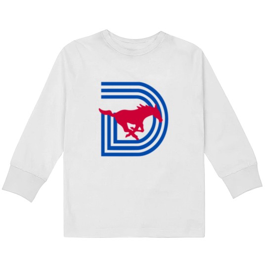 Discover SMU Triple D Logo Kids Long Sleeve T Shirts