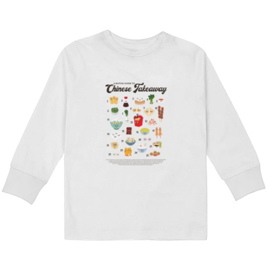 Discover Chinese Takeaway Guide Graphic Kids Long Sleeve T Shirts