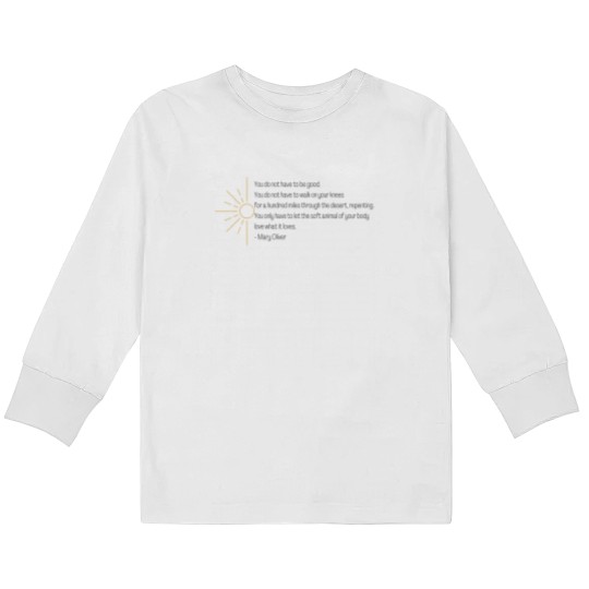 Discover Wild Geese | Mary Oliver Kids Long Sleeve T Shirts