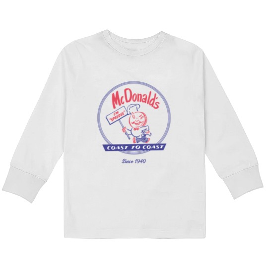Discover McDonald vintage speedee coast to coast Kids Long Sleeve T Shirts