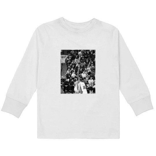 Discover Anthony Edwards - Dunk Of The Year - Black/White Classic Kids Long Sleeve T Shirts