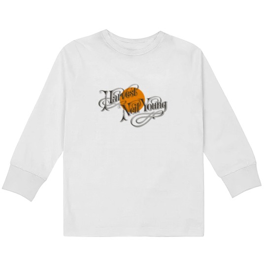 Discover Harvest Moon Kids Long Sleeve T Shirts - Old School Band - Harvest Moon Neil Young Kids Long Sleeve T Shirts