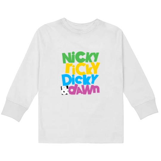 Discover nicky ricky dicky and dawn Kids Long Sleeve T Shirts