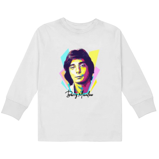 Discover Wpap Pop Art Baraaary Manilow Kids Long Sleeve T Shirts