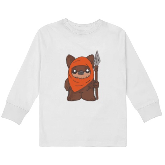 Discover Ewok Wicket Kids Long Sleeve T Shirts