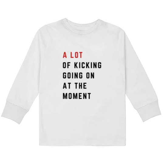 Discover Funny Maternity Kids Long Sleeve T-Shirt - A Lot Going On at the Moment