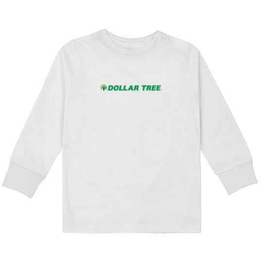 Discover Dollar Tree Logo Kids Long Sleeve T Shirts