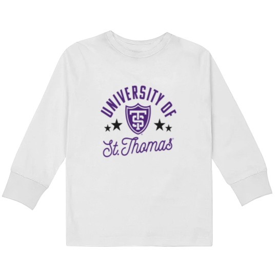 Discover University of St Thomas Tommies Logo Raglan Base Kids Long Sleeve T Shirts