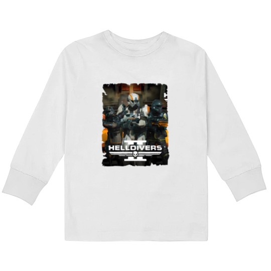Discover Helldivers Minimalist Kids Long Sleeve T Shirts, Helldivers Kids Long Sleeve T Shirts