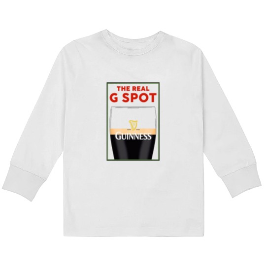Discover Guinness Vintage Kids Long Sleeve T Shirts, Split the G, Funny Kids Long Sleeve T Shirts