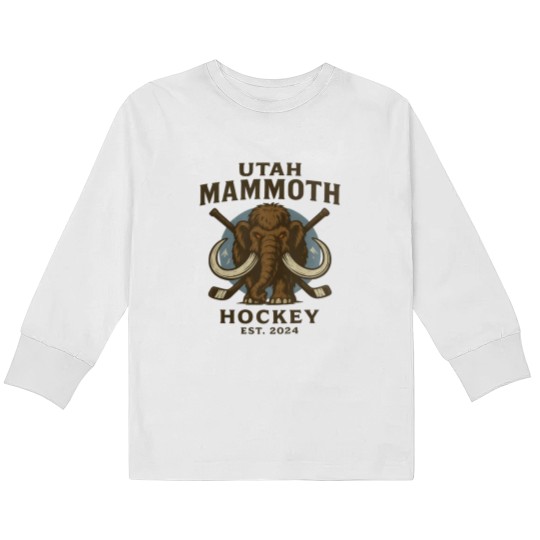 Discover Utah Mammoth Hockey Kids Long Sleeve T Shirts, Utah Mammoth Kids Long Sleeve T Shirts, Unisex Sports Kids Long Sleeve T Shirts