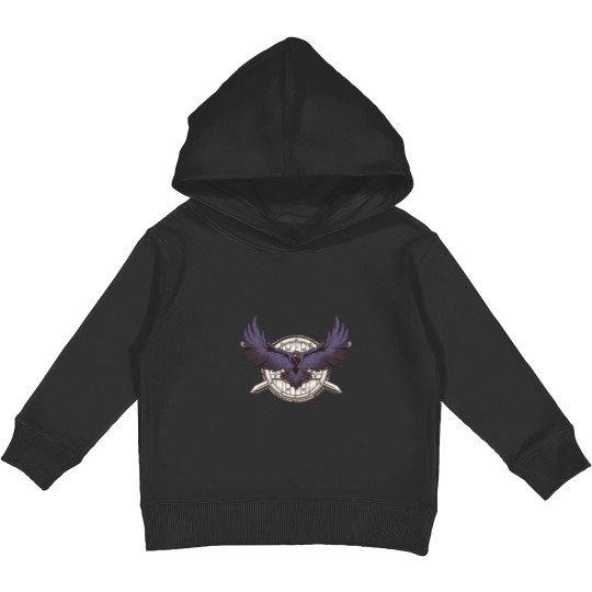Discover Odins Raven Hugin Munin Viking Valhalla Kids Pullover Hoodies