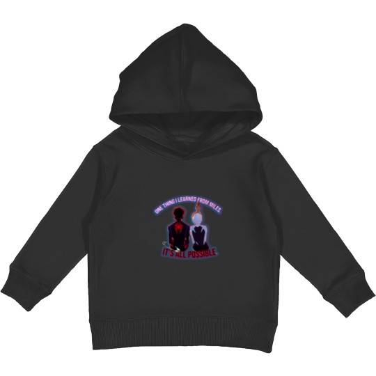 Discover Across the Spiderverse (Gwen Stacey &amp Miles Morales) Active Kids Pullover Hoodies