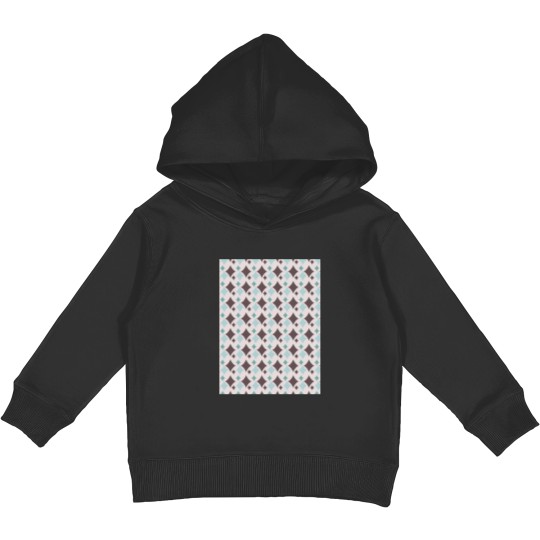 Discover Colorful Diamond Shapes Modern Maximalist Pattern Walnut Brown Graphic Kids Pullover Hoodies