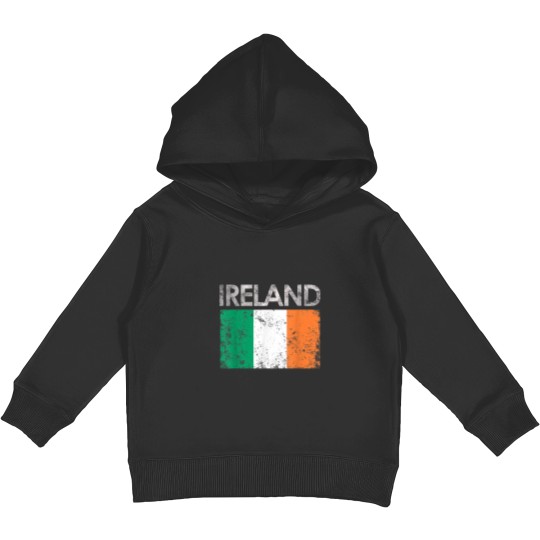 Discover Vintage Ireland Irish Flag Pride Kids Pullover Hoodies