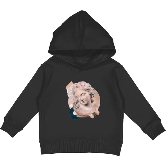Discover you are my Venus dark academia collage Sticker Kids Pullover Hoodies