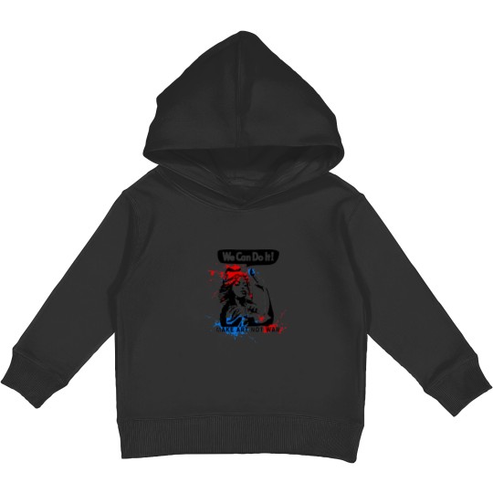 Discover We Can Do It Kids Pullover Hoodies