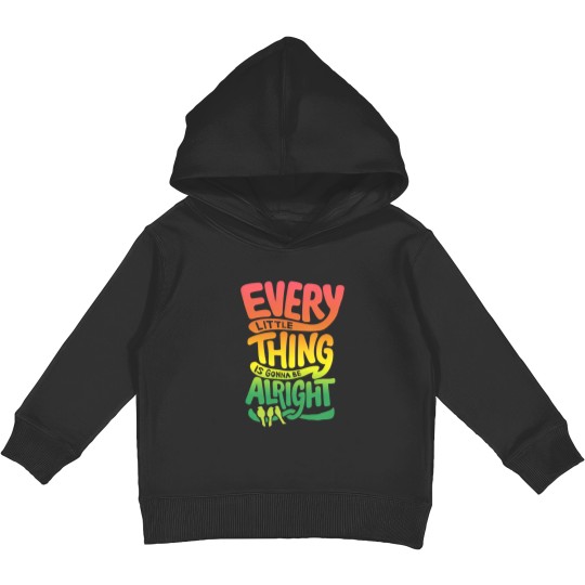 Discover 90s Bob Marley Every Little Thing Is Gonna Be Alright Vintage T shirt Kids Pullover Hoodies