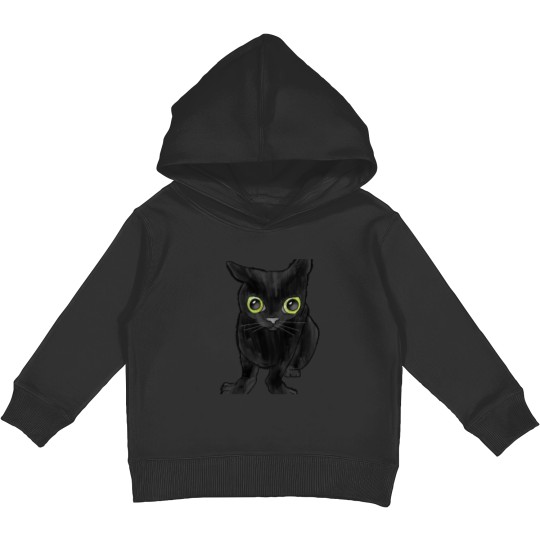 Discover jinx the cat Sticker Kids Pullover Hoodies