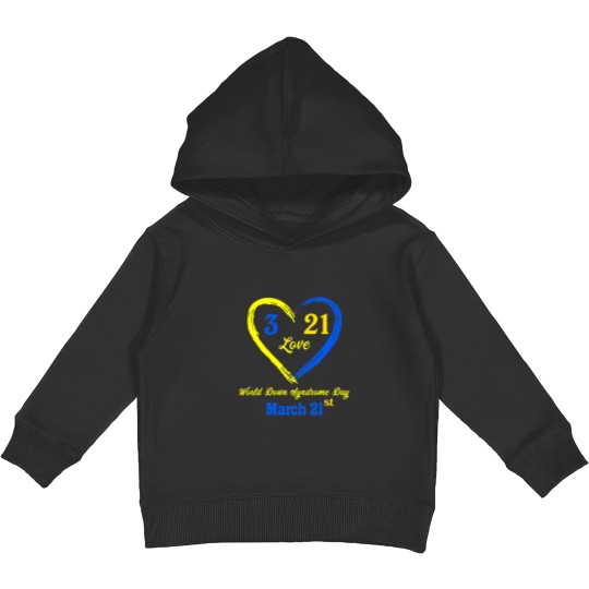 Discover World Down Day T-Shirt Awareness March 21 Kids Pullover Hoodies