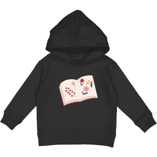 Discover Flower Growth from Book Kids Pullover Hoodie