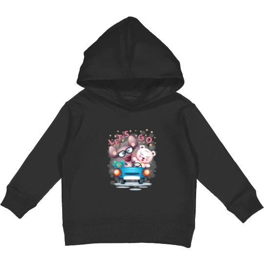 Discover Walk with friends - Let_s Go (1) Kids Pullover Hoodies