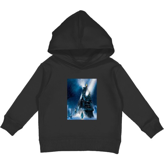 Discover A train to the North Pole Kids Pullover Hoodies