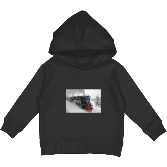 Discover Winter in the Harz Kids Pullover Hoodies