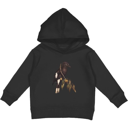 Discover Vintage Hillcrow Shrike Birds Illustration For Men 2Women Kids Pullover Hoodies