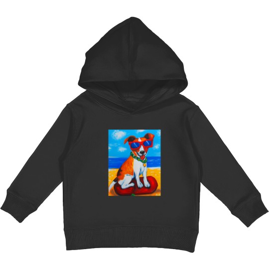 Discover Artful Dogs - Dog On The Rocks Brothers Kids Pullover Hoodies