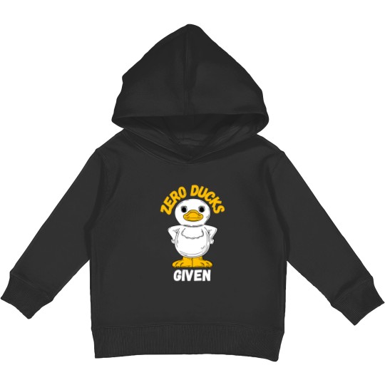 Discover zero ducks given Kids Pullover Hoodies