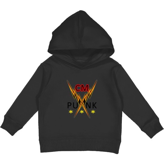 Discover Cm punk aewdesign Kids Pullover Hoodies