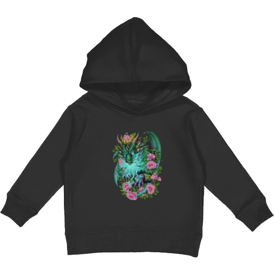 Discover Ysera the Dreamer Green Dragon Aspect Kids Pullover Hoodies