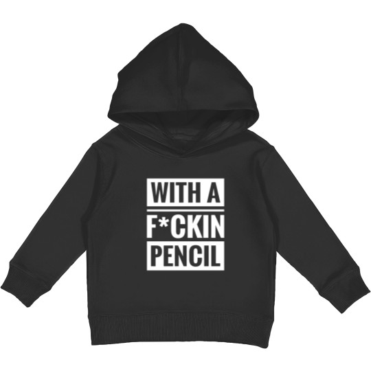 Discover With a Fckin pencil - The Boogeyman Kids Pullover Hoodies