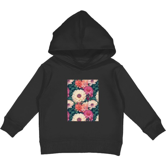 Discover Blossoming Garden Haven Graphic Kids Pullover Hoodies