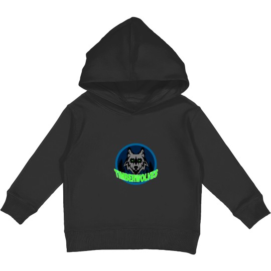 Discover Minesota Timberwolves Sticker Kids Pullover Hoodies