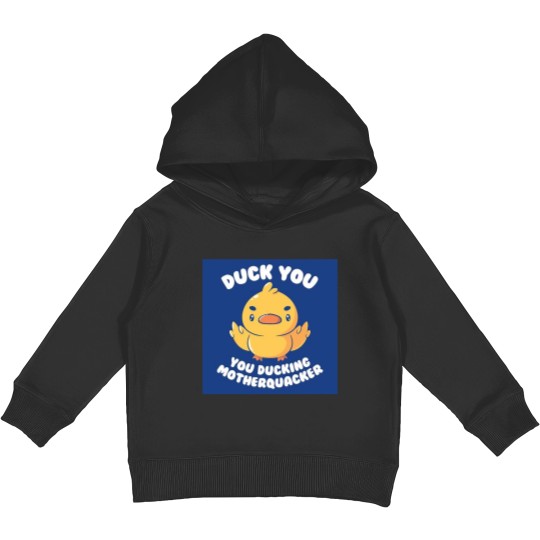Discover Ducking Motherquacker Kids Pullover Hoodies