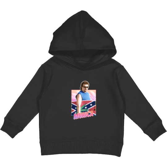 Discover Murica - Kenny Powers - 80s design Kids Pullover Hoodies