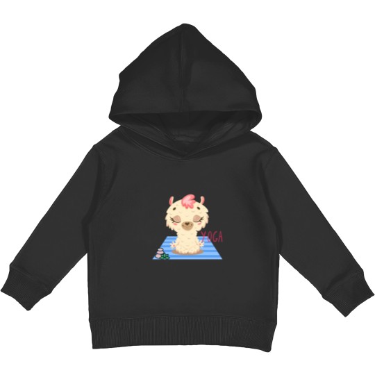 Discover Baby Llama Easy Yoga Bliss Design for wild animal lovers and yoga lovers you know. Active Kids Pullover Hoodies