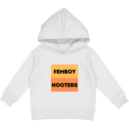 Discover Femboy Hooters Kids Pullover Hoodies