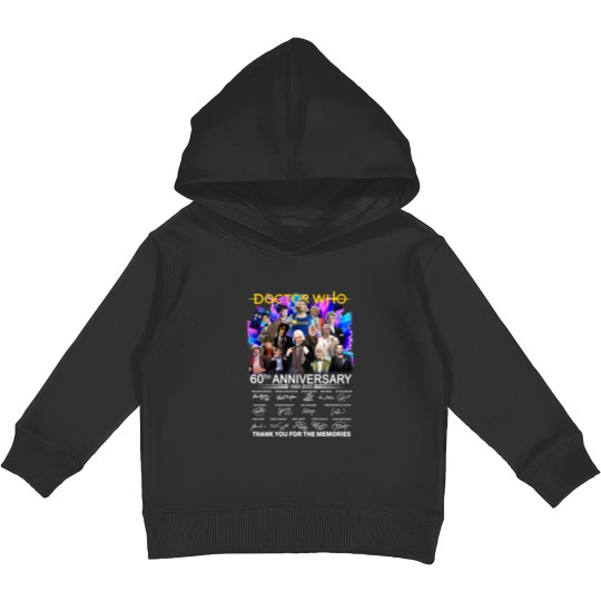 Discover Doctor Who 60th Anniversary 1963 - 2023 Signature Thank You Kids Pullover Hoodies