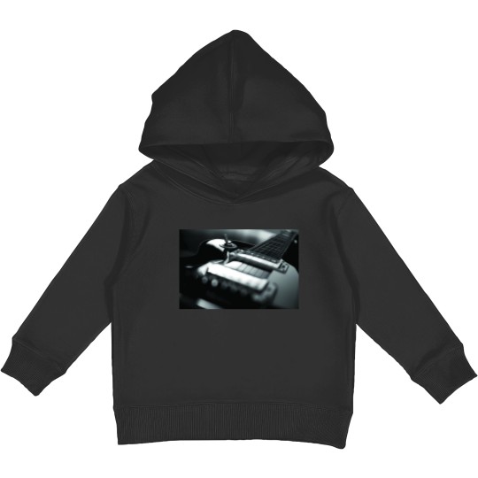 Discover Guitar - Black White Premium Matte Vertical Poster Kids Pullover Hoodies