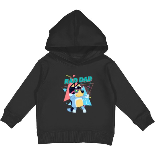 Discover BlueyDad Rad Dad Kids Pullover Hoodies